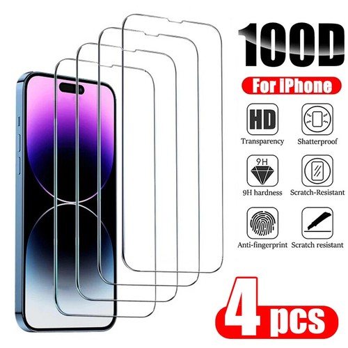 4pcs tempered glass - 4pcs, screen